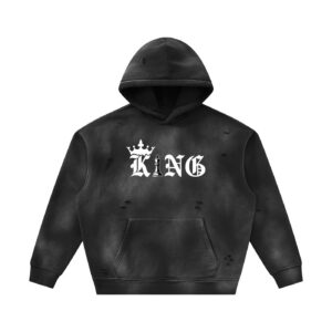 Sunfade Frayed Fleece "King" Hoodie