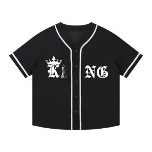 Contrast Piped Button-Up "King" Jersey